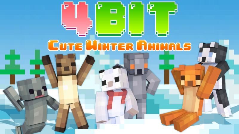 4BIT Cute Snowy Animals on the Minecraft Marketplace by Podcrash