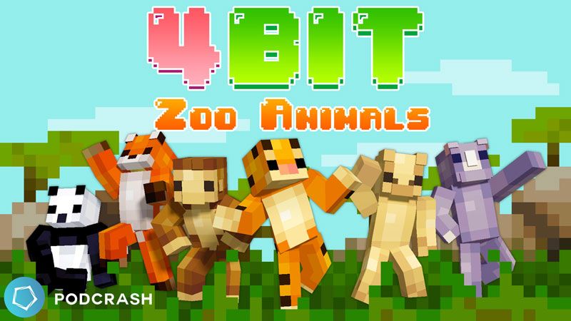 4BIT Zoo Animals on the Minecraft Marketplace by Podcrash