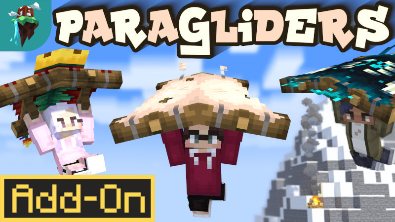 Paragliders Add-On on the Minecraft Marketplace by Polymaps