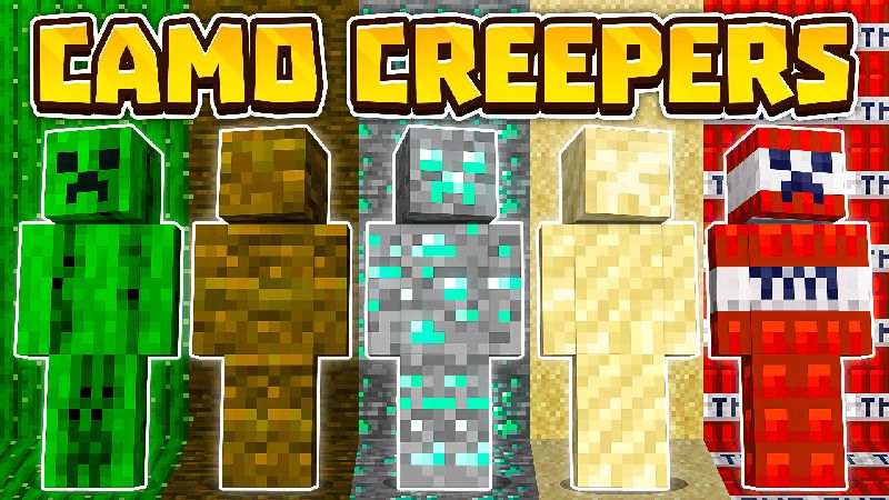 CAMO CREEPERS on the Minecraft Marketplace by radium-studio