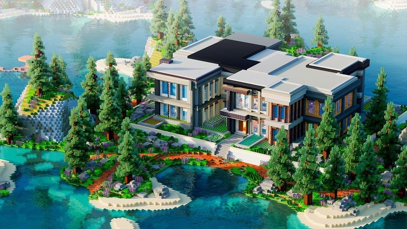 Billionaire Mansion on the Minecraft Marketplace by Rainbow Theory