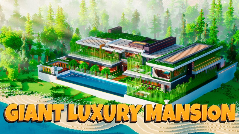 Giant Luxury Mansion on the Minecraft Marketplace by Rainbow Theory