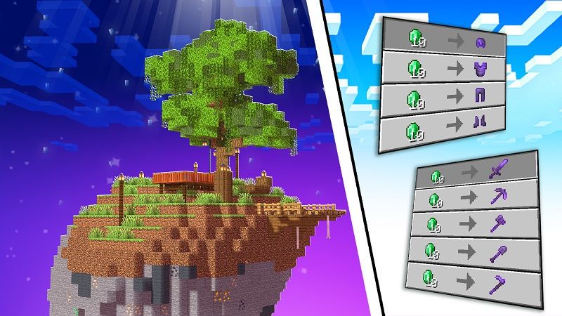 Skyblock Trades on the Minecraft Marketplace by Rainbow Theory