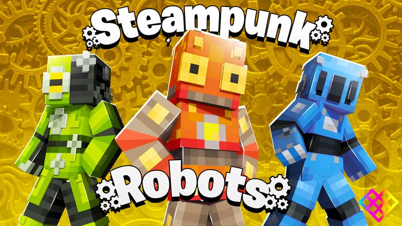 Steampunk Robots on the Minecraft Marketplace by Rainbow Theory