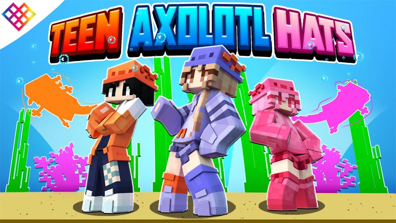 Teen Axolotl Hats on the Minecraft Marketplace by Rainbow Theory