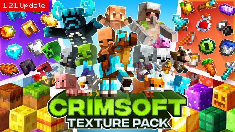 Crimsoft Texture Pack on the Minecraft Marketplace by RareLoot