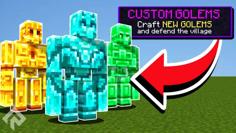 Custom Golems on the Minecraft Marketplace by RareLoot