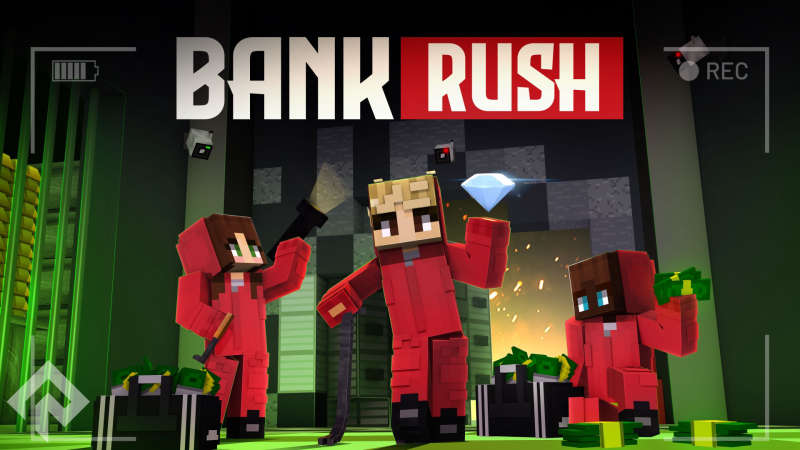 Escape Room - Bank Rush on the Minecraft Marketplace by RareLoot