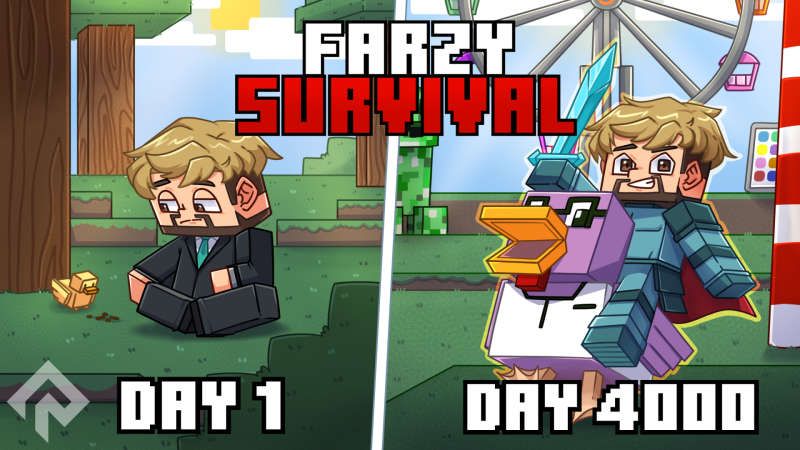 Farzy 100 Days Survival on the Minecraft Marketplace by RareLoot