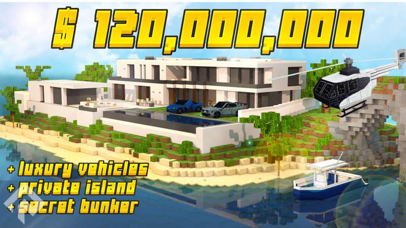 Island Millionaire Mansion on the Minecraft Marketplace by RareLoot