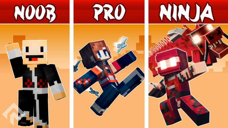 Noob vs Pro vs Ninja on the Minecraft Marketplace by RareLoot