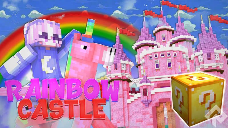 Rainbow Castle on the Minecraft Marketplace by RareLoot