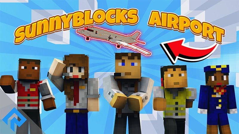 Sunnyblocks Airport on the Minecraft Marketplace by RareLoot