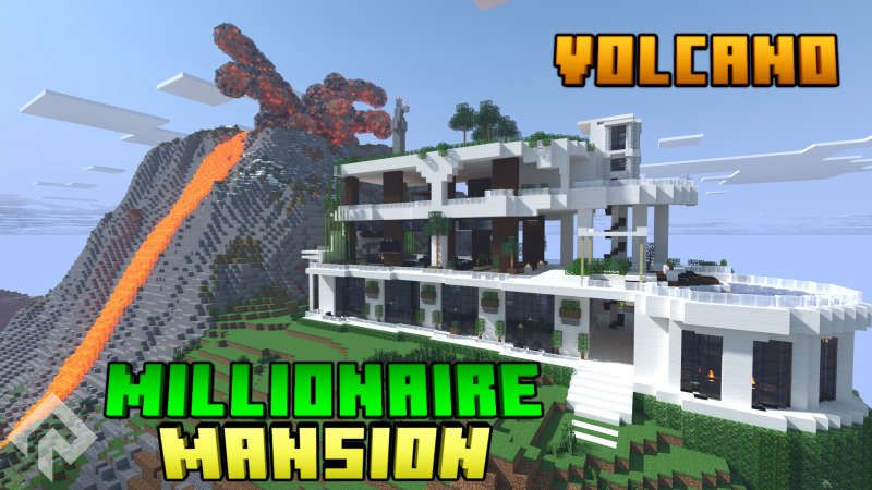 Volcano Millionaire Mansion on the Minecraft Marketplace by RareLoot