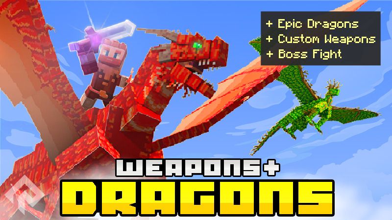 Weapons + Dragons on the Minecraft Marketplace by RareLoot