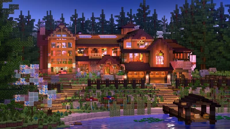 Woodland Cabin on the Minecraft Marketplace by RareLoot