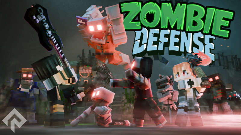 Zombie Defense on the Minecraft Marketplace by RareLoot