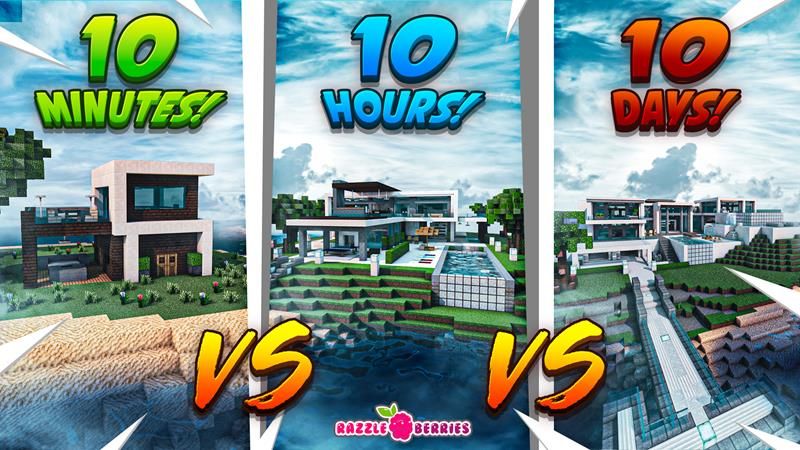 10Minutes vs 10Hours vs 10Days on the Minecraft Marketplace by Razzleberries