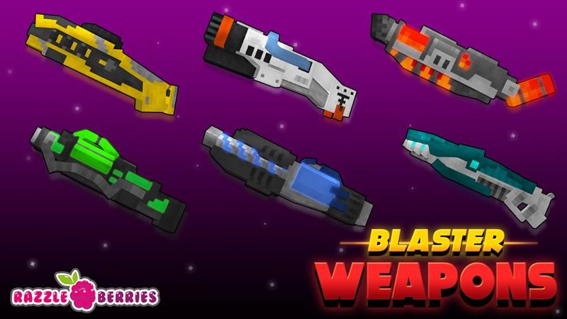 Blaster Weapons on the Minecraft Marketplace by Razzleberries