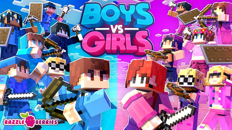 Boys vs Girls on the Minecraft Marketplace by Razzleberries