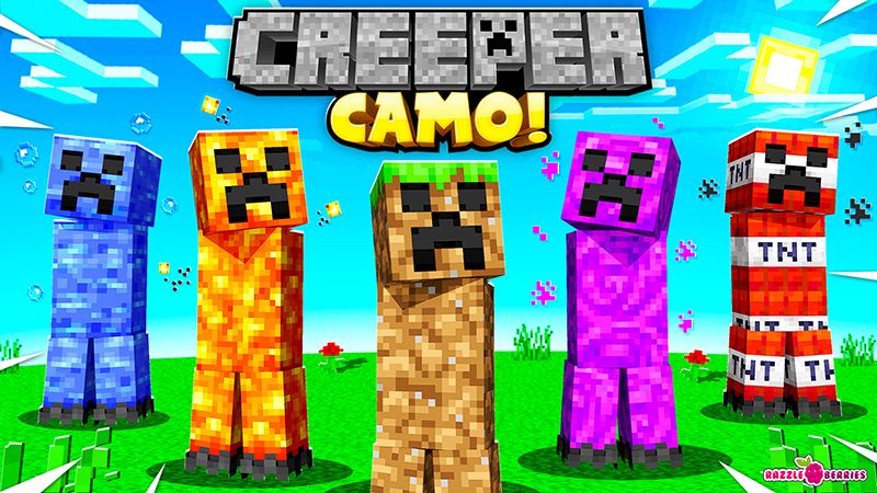 Creeper Camo! on the Minecraft Marketplace by Razzleberries