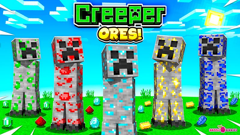 Creeper Ores! on the Minecraft Marketplace by Razzleberries