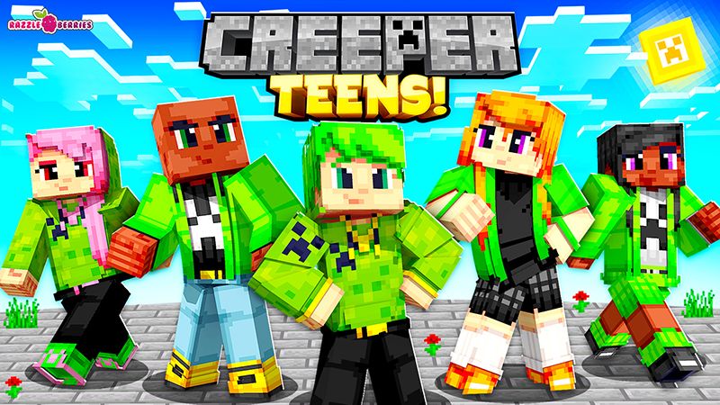 Creeper Teens! on the Minecraft Marketplace by Razzleberries