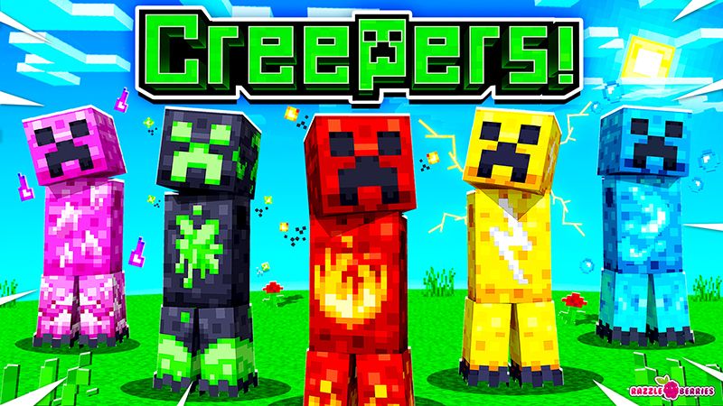 Creepers! on the Minecraft Marketplace by razzleberries