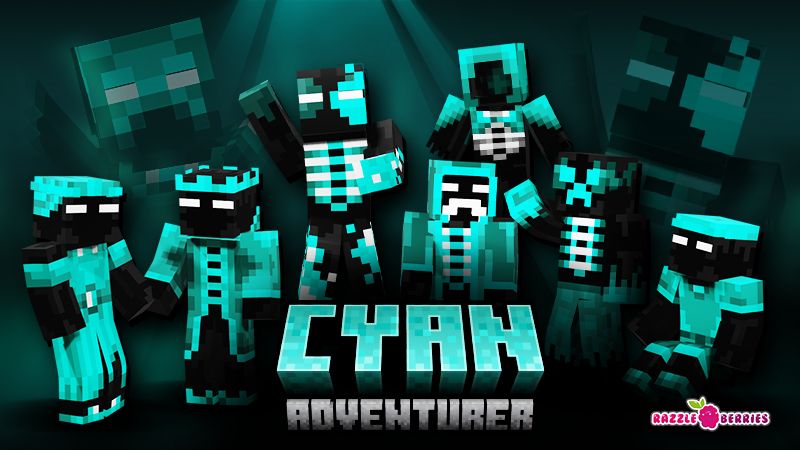 Cyan Adventurer on the Minecraft Marketplace by Razzleberries