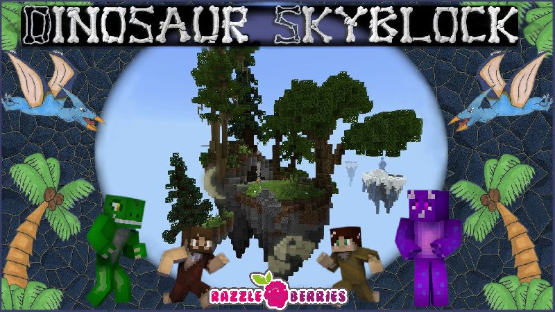 Dinosaur Skyblock on the Minecraft Marketplace by Razzleberries