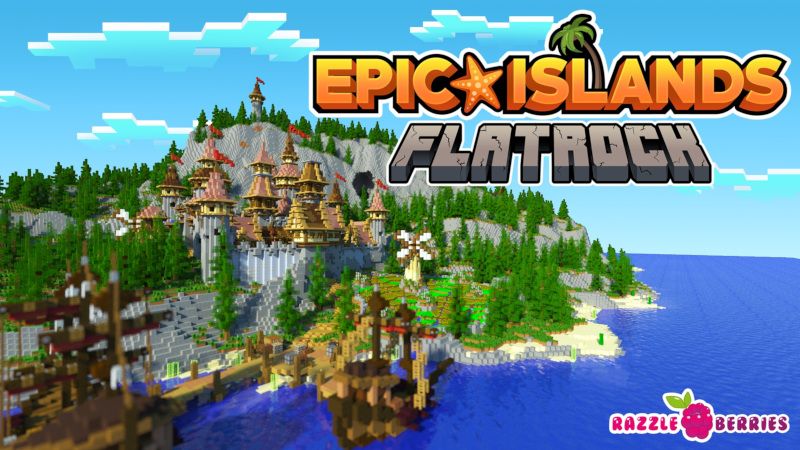 Epic Islands Flatrock on the Minecraft Marketplace by Razzleberries