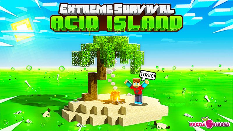 Extreme Survival: Acid Island on the Minecraft Marketplace by Razzleberries