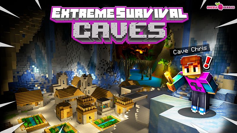 Extreme Survival Caves on the Minecraft Marketplace by Razzleberries