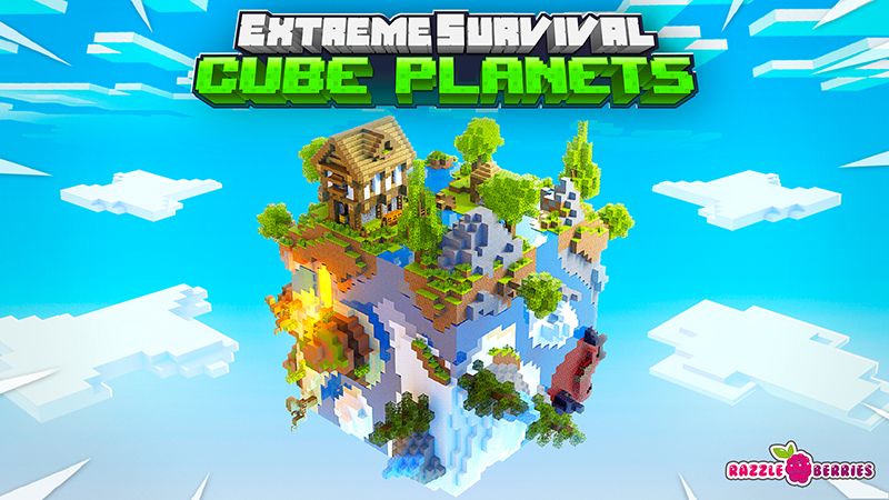 Extreme Survival: Cube Planets on the Minecraft Marketplace by Razzleberries