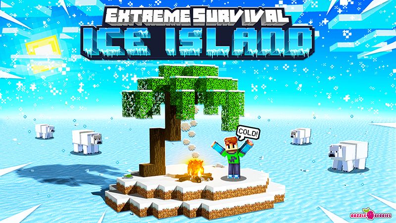 Extreme Survival Ice Island on the Minecraft Marketplace by Razzleberries