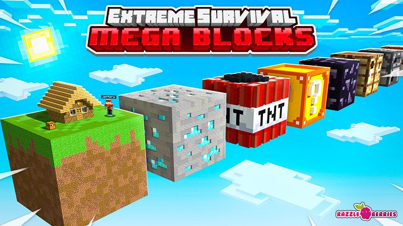 Extreme Survival: Mega Blocks on the Minecraft Marketplace by razzleberries