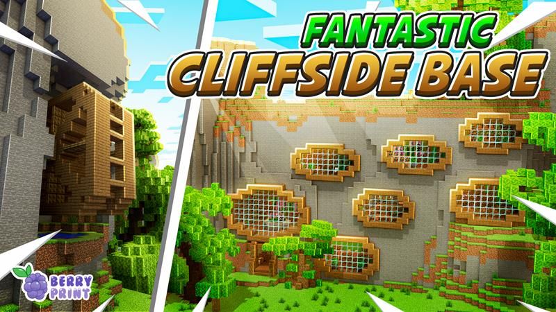 Fantastic Cliffside Base on the Minecraft Marketplace by Razzleberries