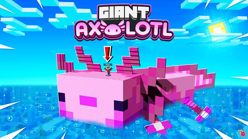 Giant Axolotl on the Minecraft Marketplace by Razzleberries