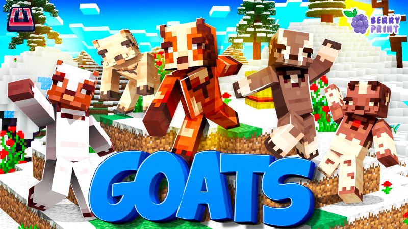 Goats on the Minecraft Marketplace by Razzleberries