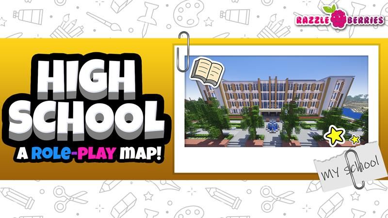 High School a Role-play Map on the Minecraft Marketplace by Razzleberries