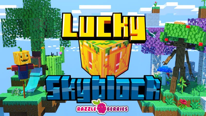 Lucky Skyblock on the Minecraft Marketplace by Razzleberries