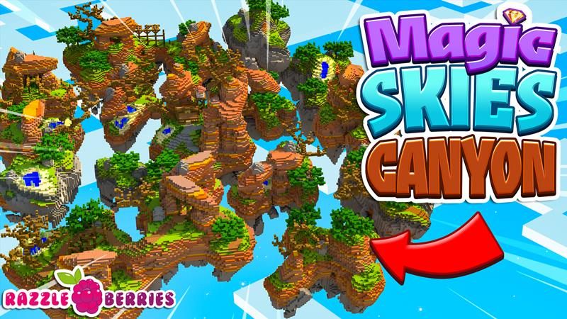 Magic Skies Canyon on the Minecraft Marketplace by Razzleberries