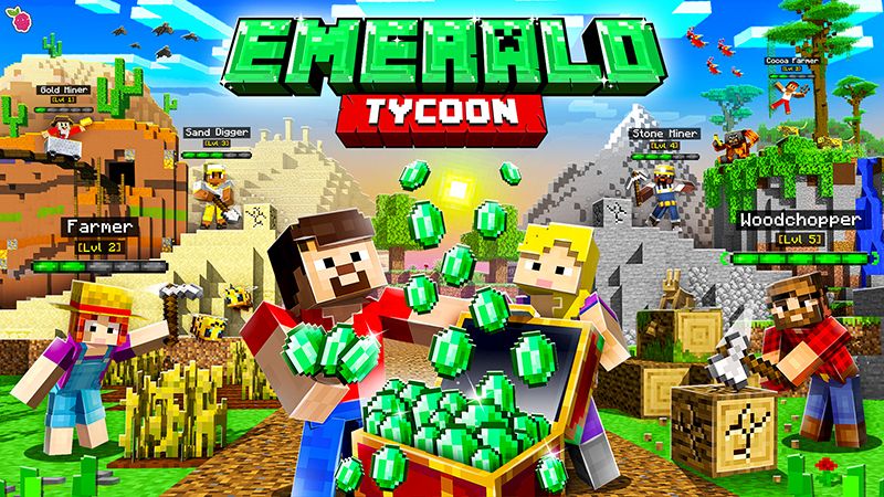 Minecraft: Emerald Tycoon on the Minecraft Marketplace by Razzleberries