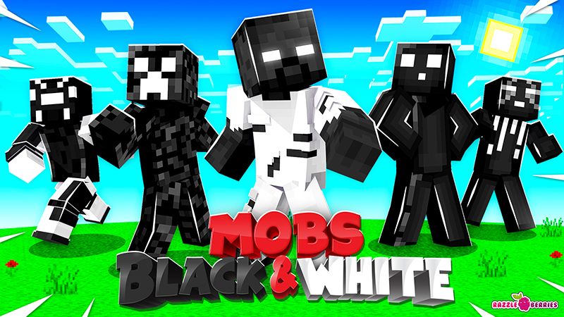 Mobs Black & White! on the Minecraft Marketplace by Razzleberries