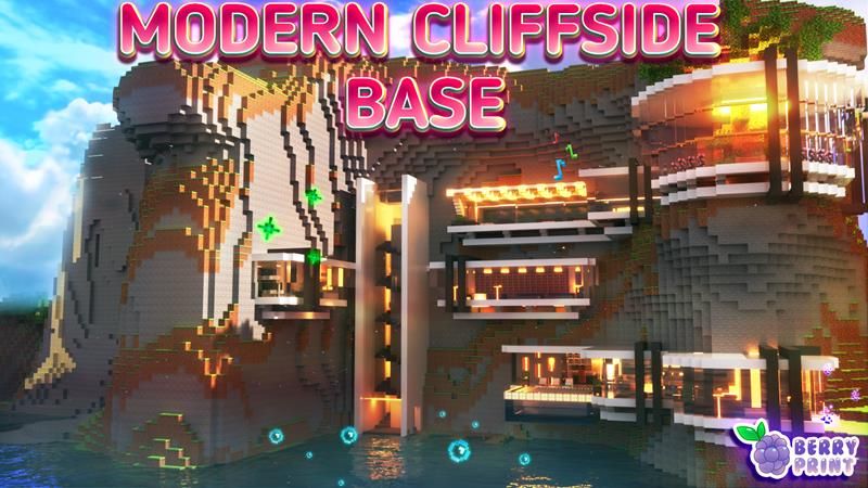 Modern Cliffside Base on the Minecraft Marketplace by Razzleberries