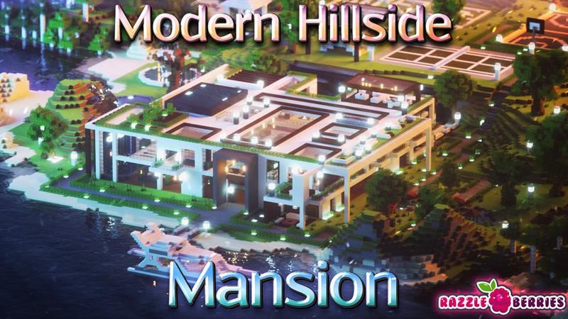 Modern Hillside Mansion on the Minecraft Marketplace by Razzleberries