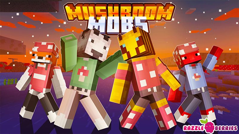 Mushroom Mobs on the Minecraft Marketplace by Razzleberries