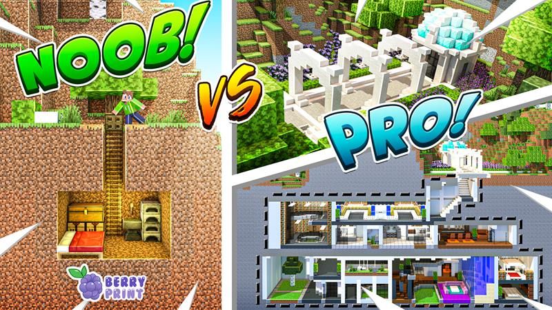 Noob vs Pro on the Minecraft Marketplace by Razzleberries