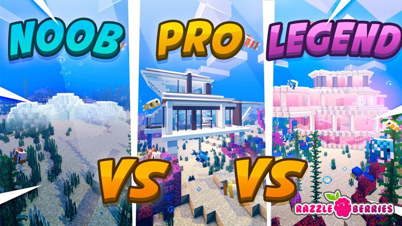 Noob vs Pro vs Legend on the Minecraft Marketplace by Razzleberries