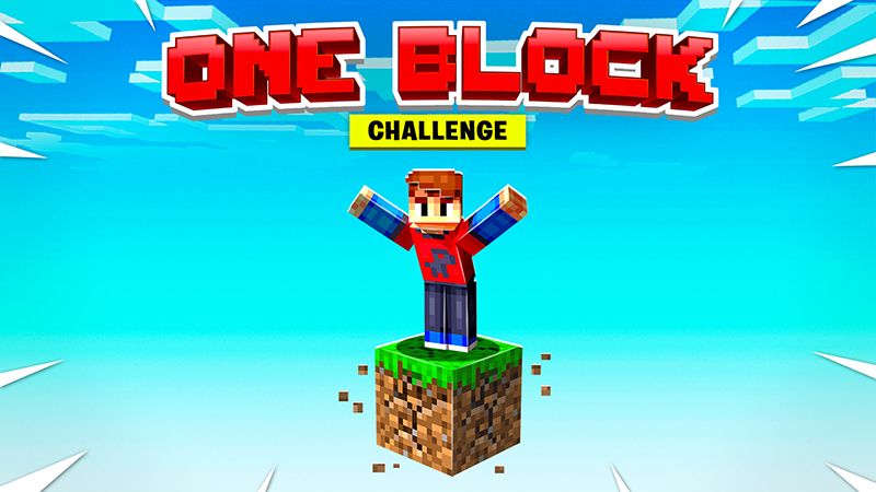 One Block Challenge on the Minecraft Marketplace by Razzleberries